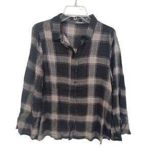 279.  Doe & Rae NWT Women's Button Up Shirt Plaid Size S,M,L